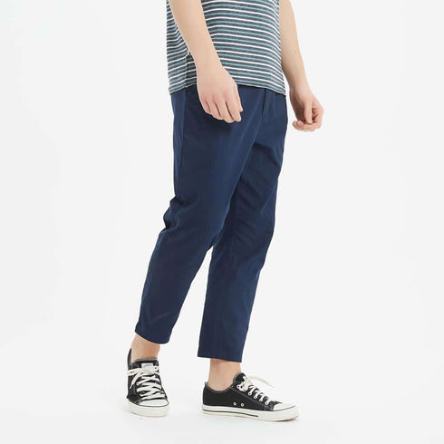 Boysnextdoor Tapered Cropped Chino Pants Navy
